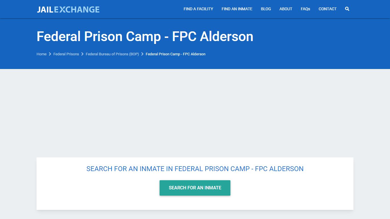 Federal Prison Camp - FPC Alderson Inmate Locator | BOP ...